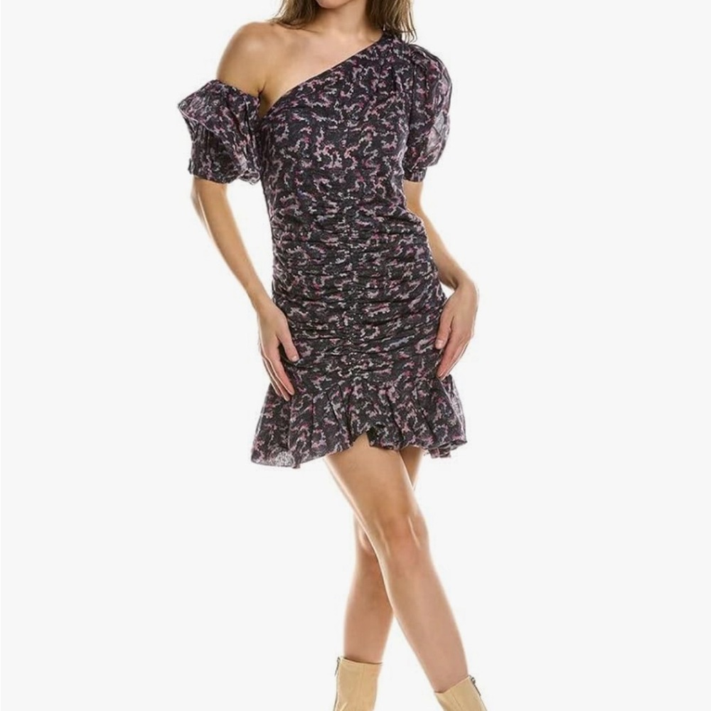 Isabel Marant Etoile Lecia Sheath Dress - purple - with detachable sleeve size 2